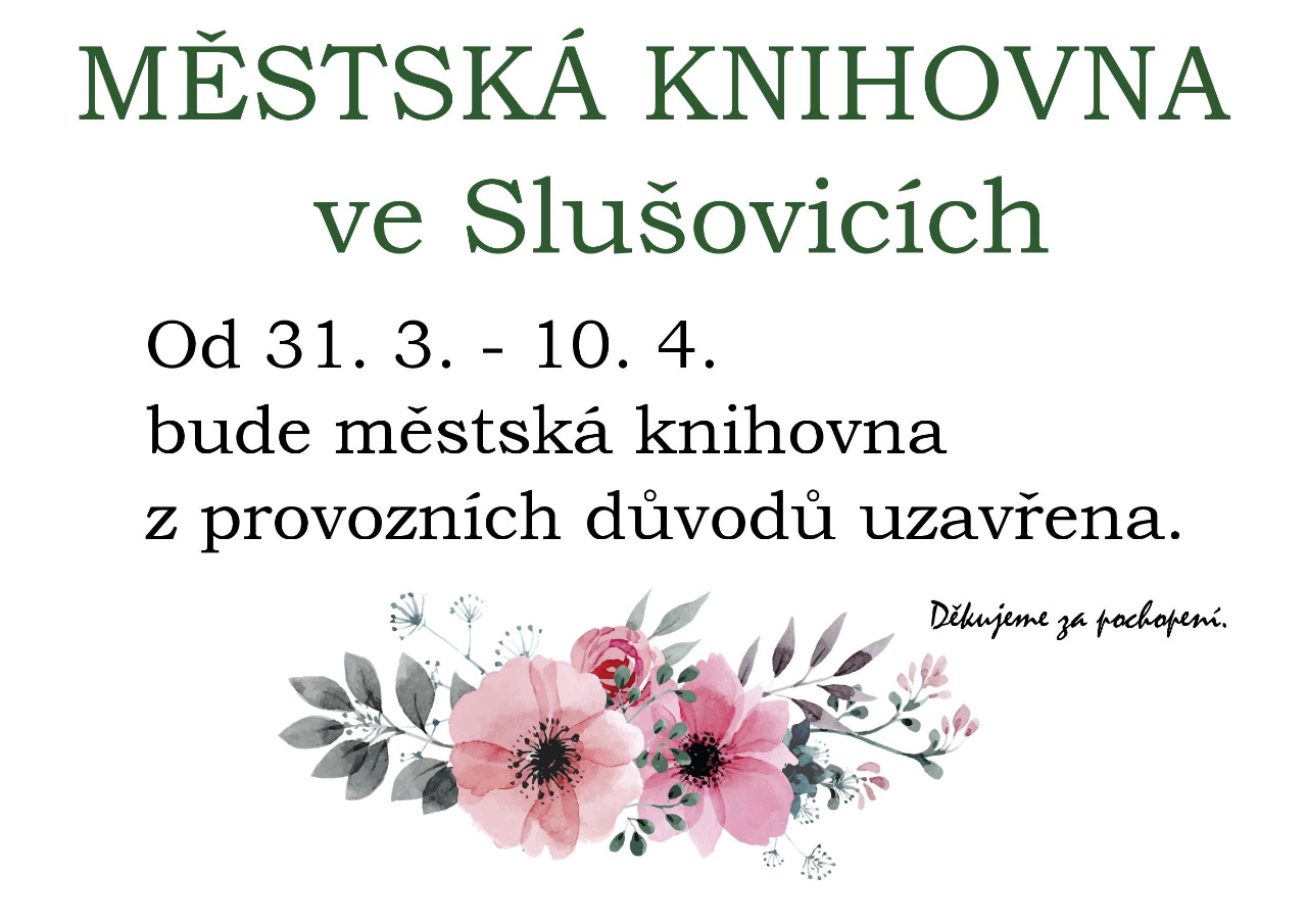 Zavřeno od 31.3.-10.4